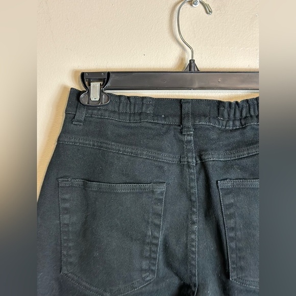 Baliw sourcing size4 black jeans 12-1/2 w 10-1/2 rise 27-1/2 inseam preowned - Picture 5 of 7